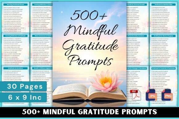 Download 500+ Mindful Gratitude Prompts - Gratitude prompts Collection