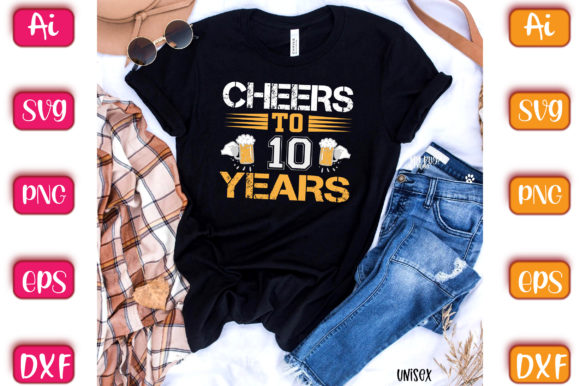 Download Cheers to 10 Years - Premium Resources