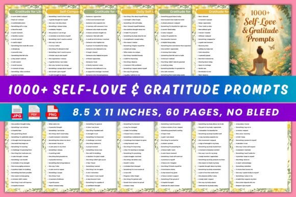 Download 1000+ Self-Love &amp; Gratitude Prompts - Gratitude prompts Collection